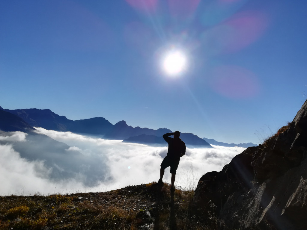 Wolken Timmelsjoch pass Berge Wandern