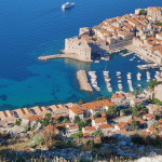 dubrovnik oben blick hafen kroatien städtetrip