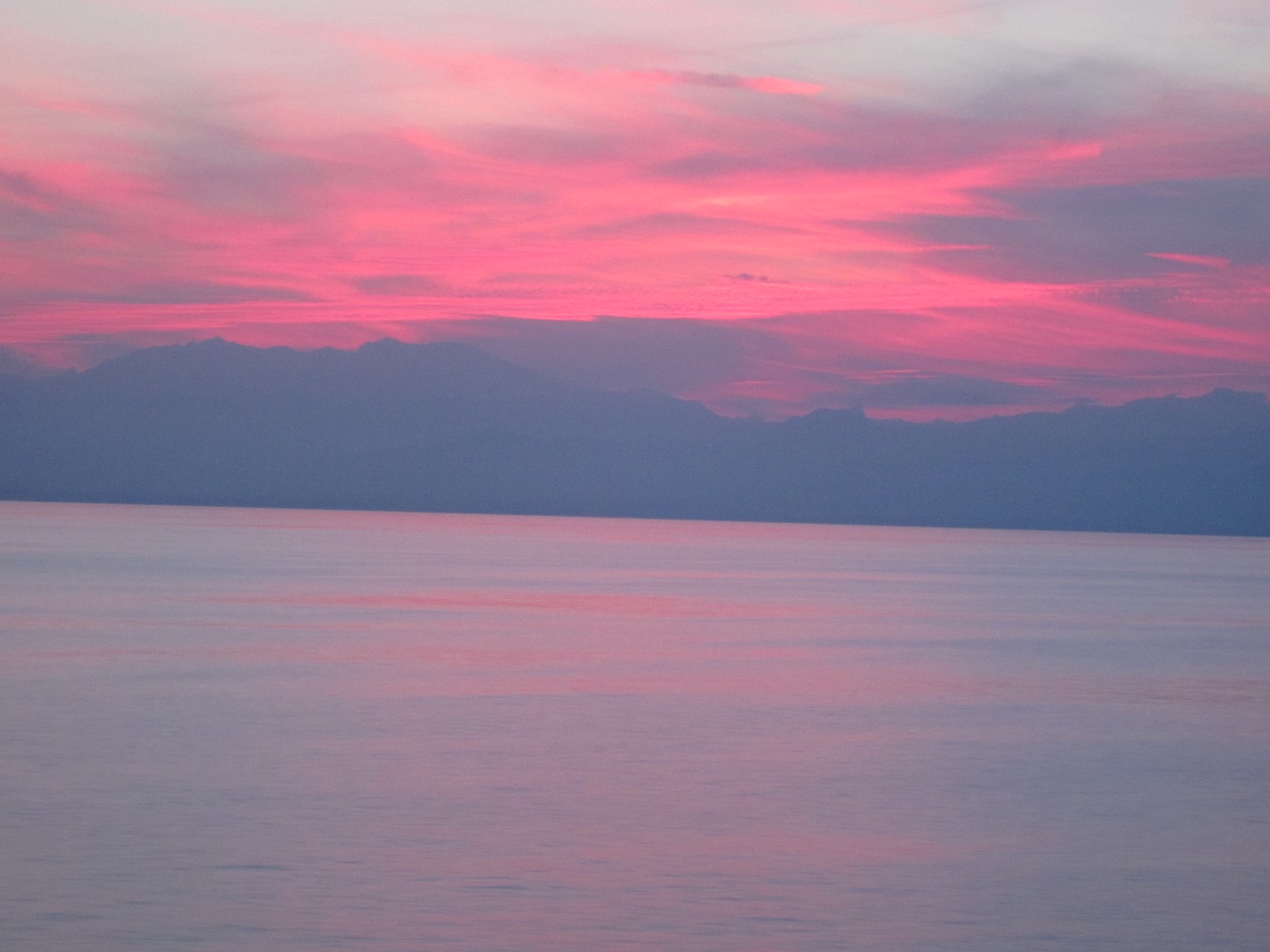 Sonnenuntergang Fähre Sardinien 