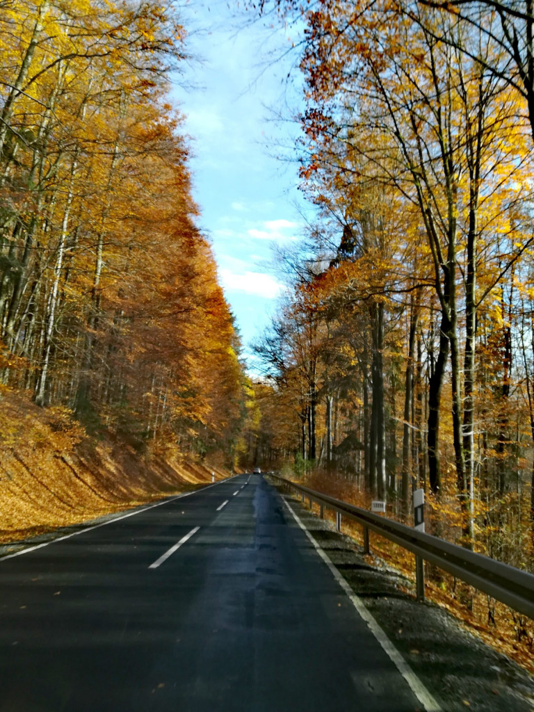 Hochrhönstraße im Herbst