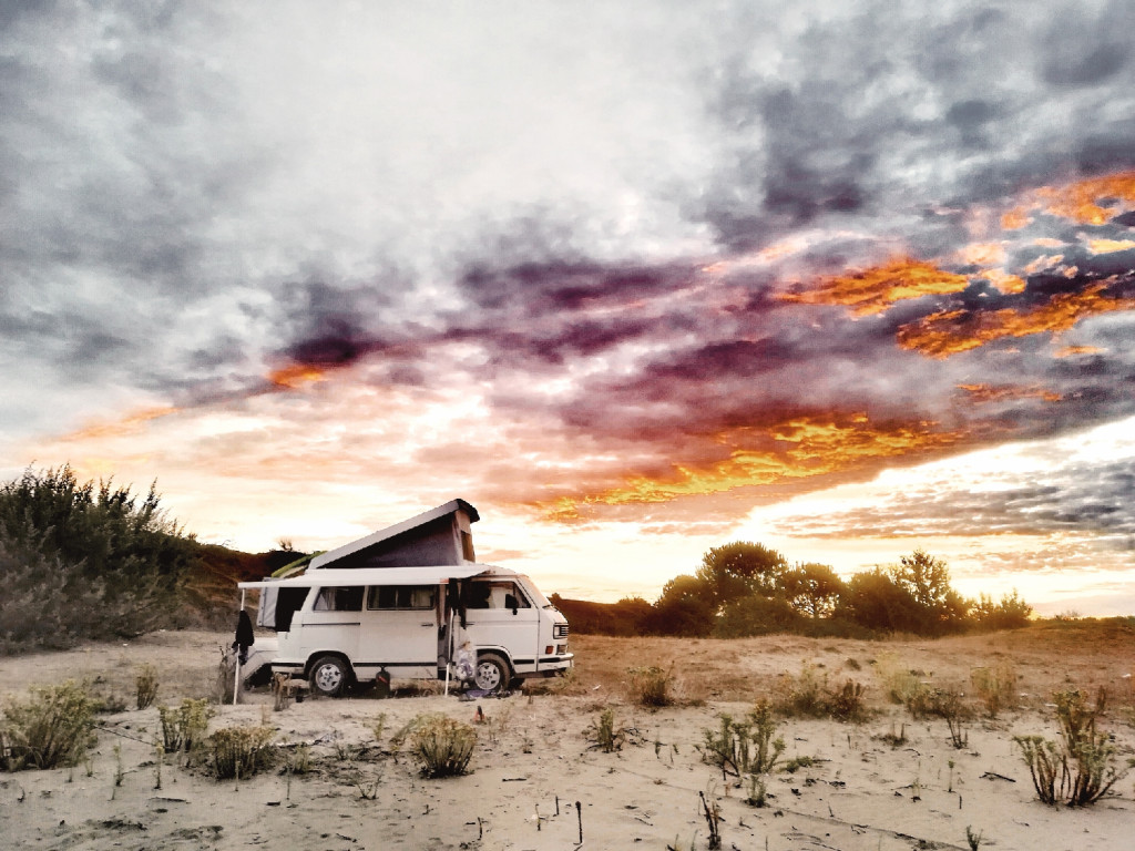 Sonnenaufgang VW T3 Vanlife Naturerlebnisse