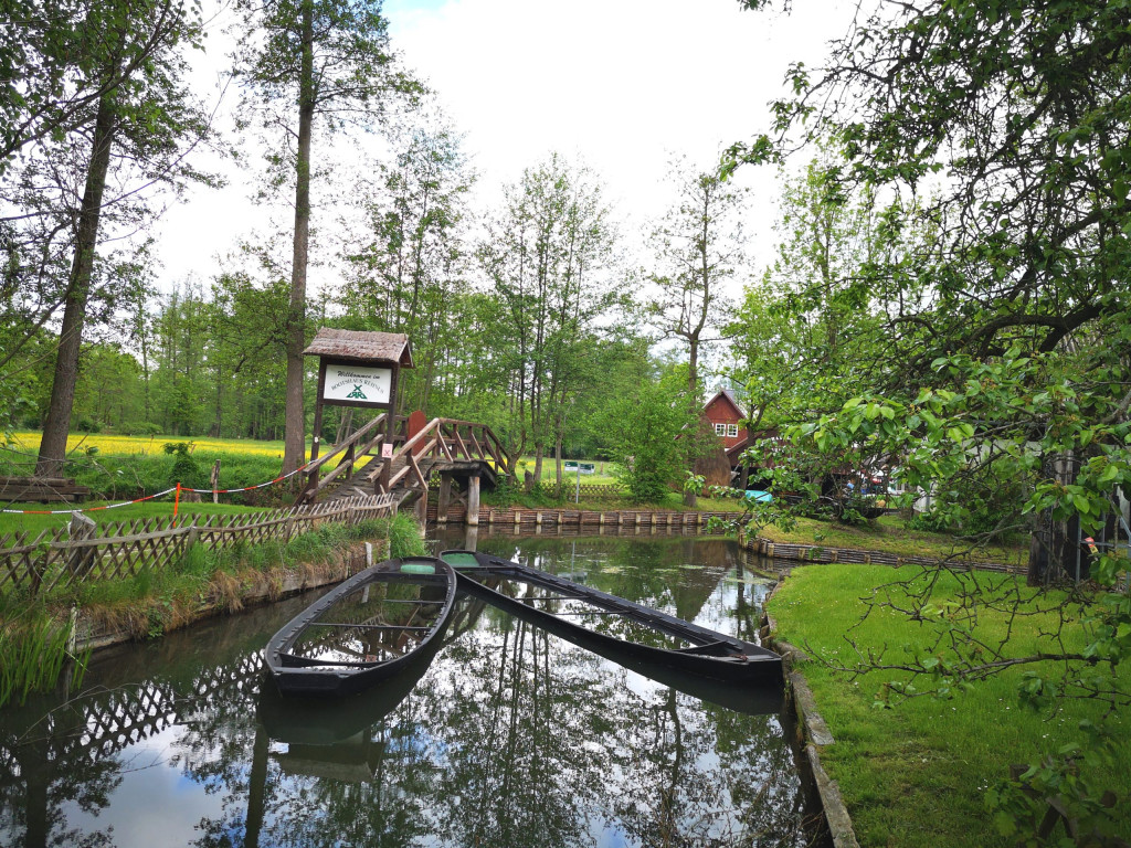 Spreewald Boote Wasserweg VW Bus 