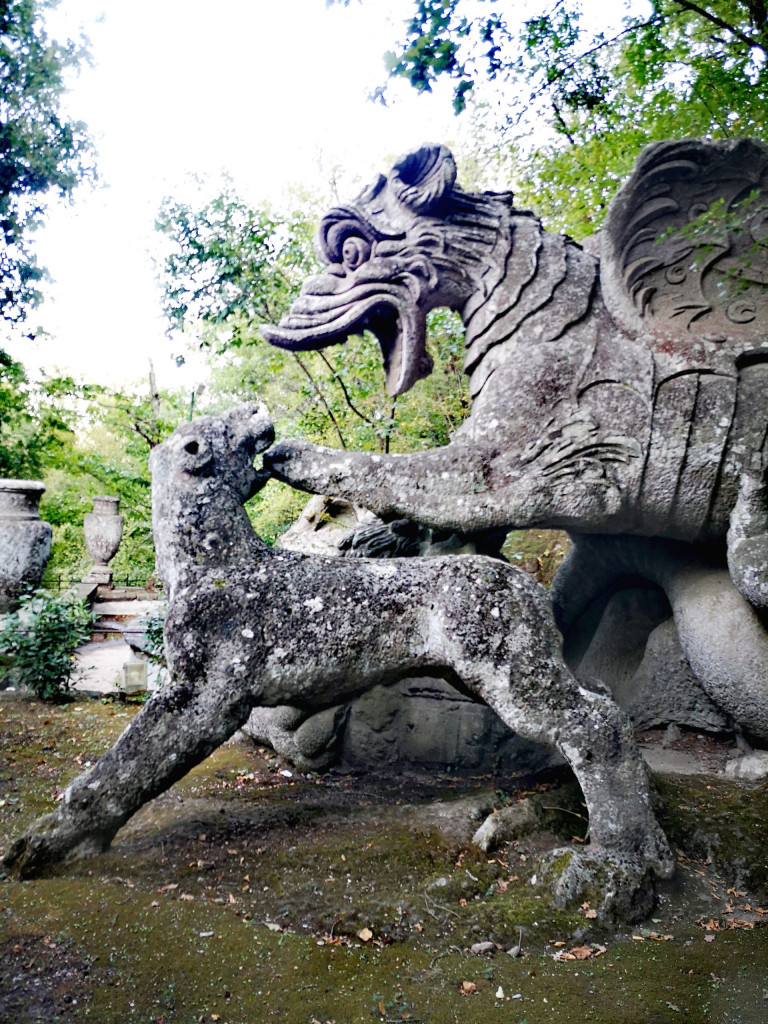 Sacro Bosco Drache Park der Monster Latium Italien 