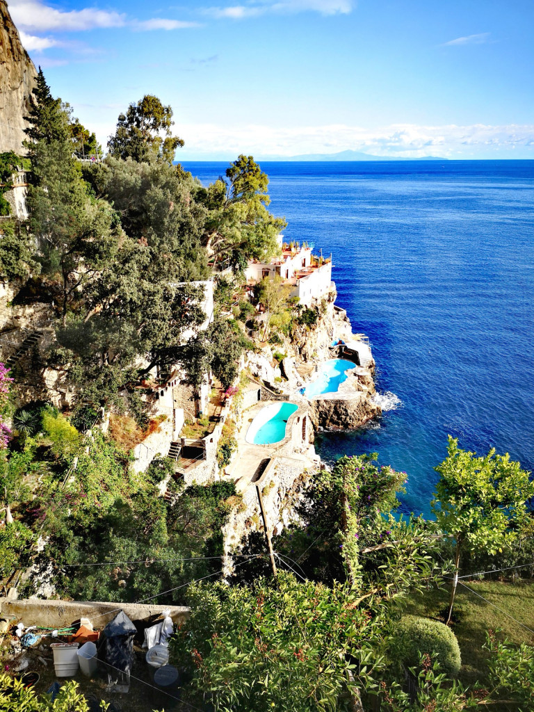 Villen Amalfi Küste Pool Meer Amalfitana