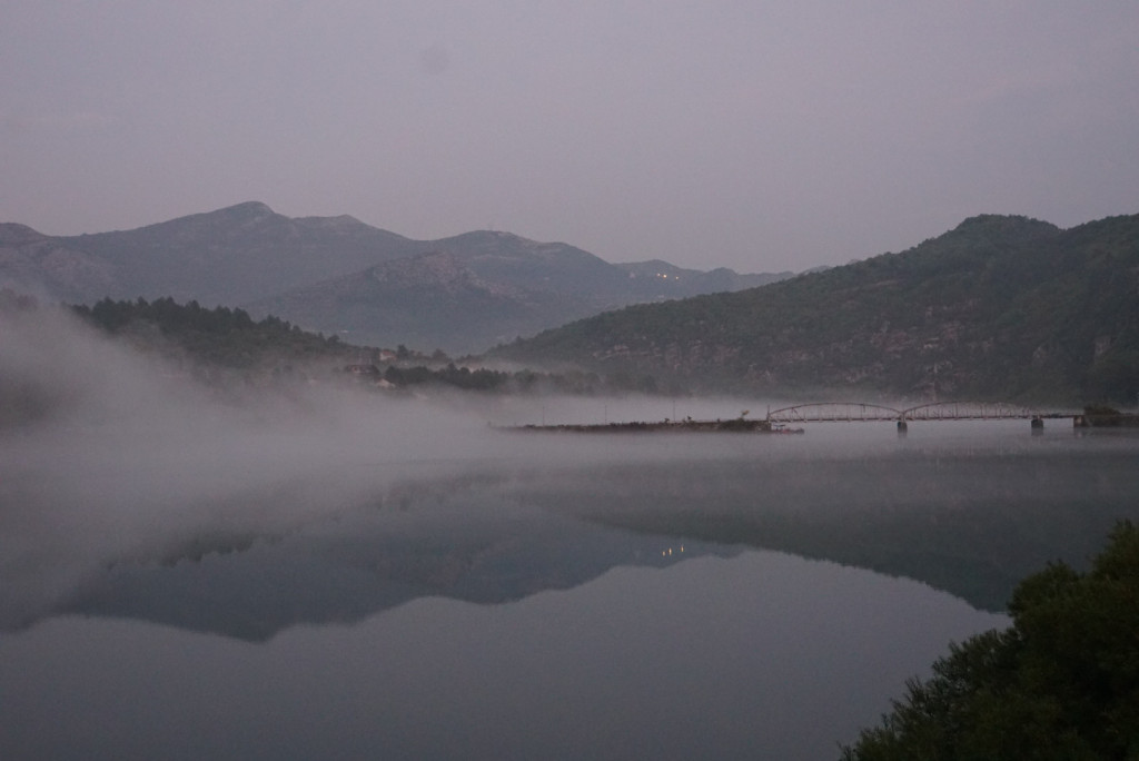 Nebel Trebišnjica Bosnien Most VW Bulli