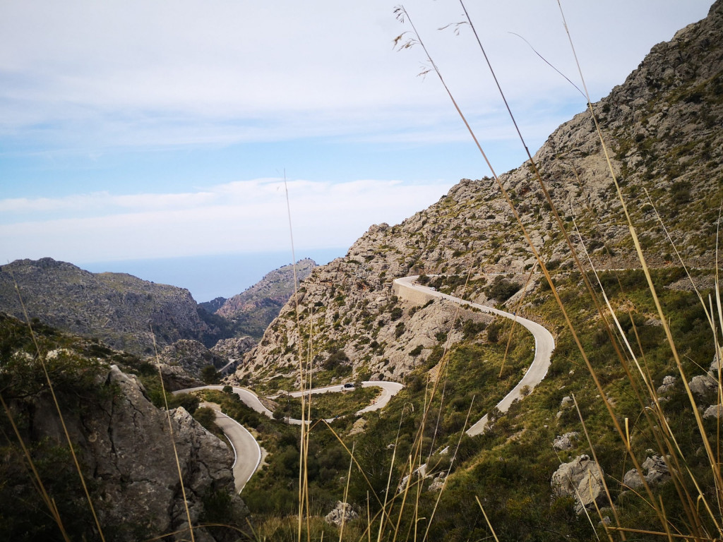 Straße Mallorca Serpentinen Tramuntana