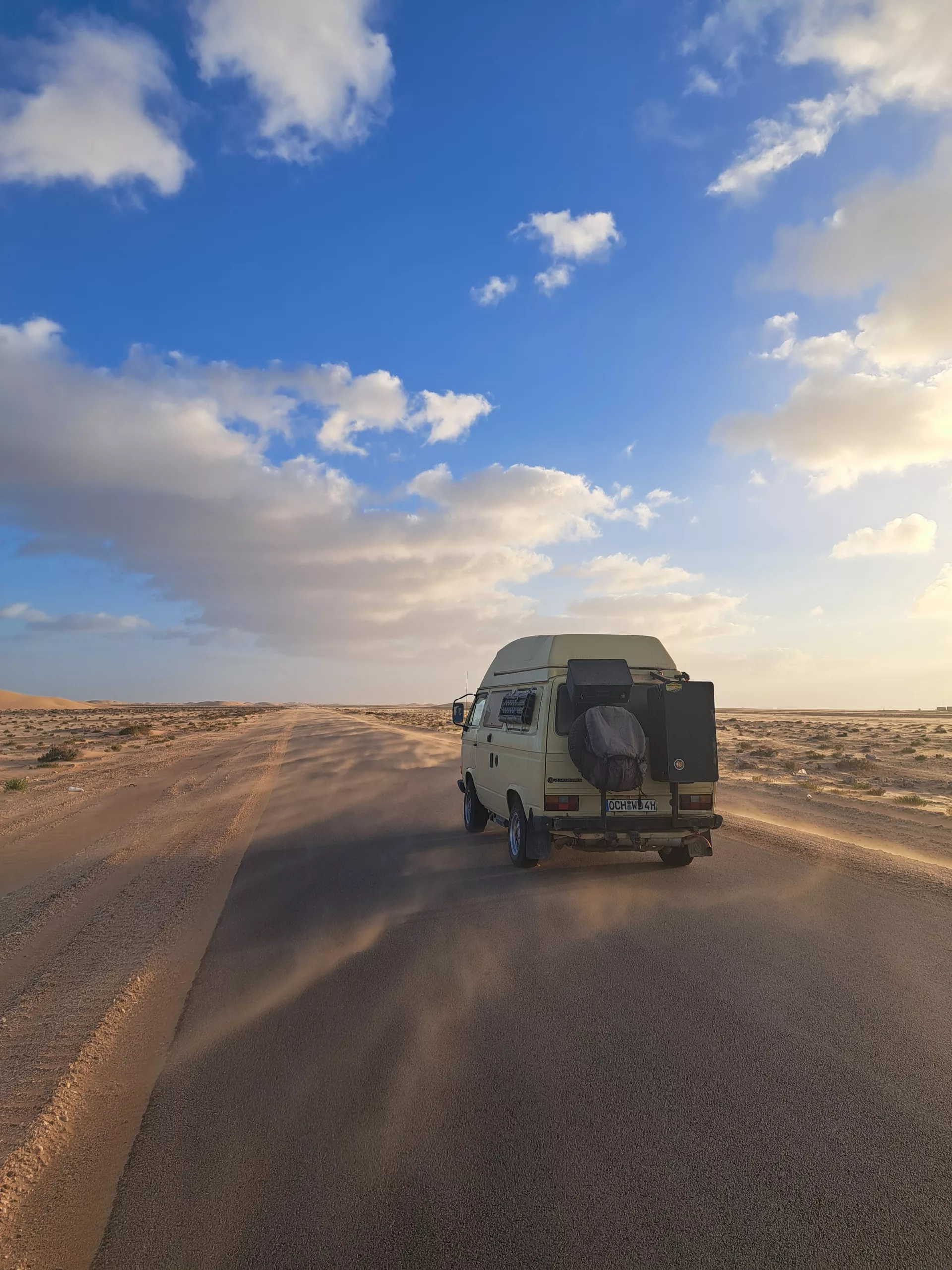 Westsahara Sandsturm VW T3 Wüste Bulli Afrikareise