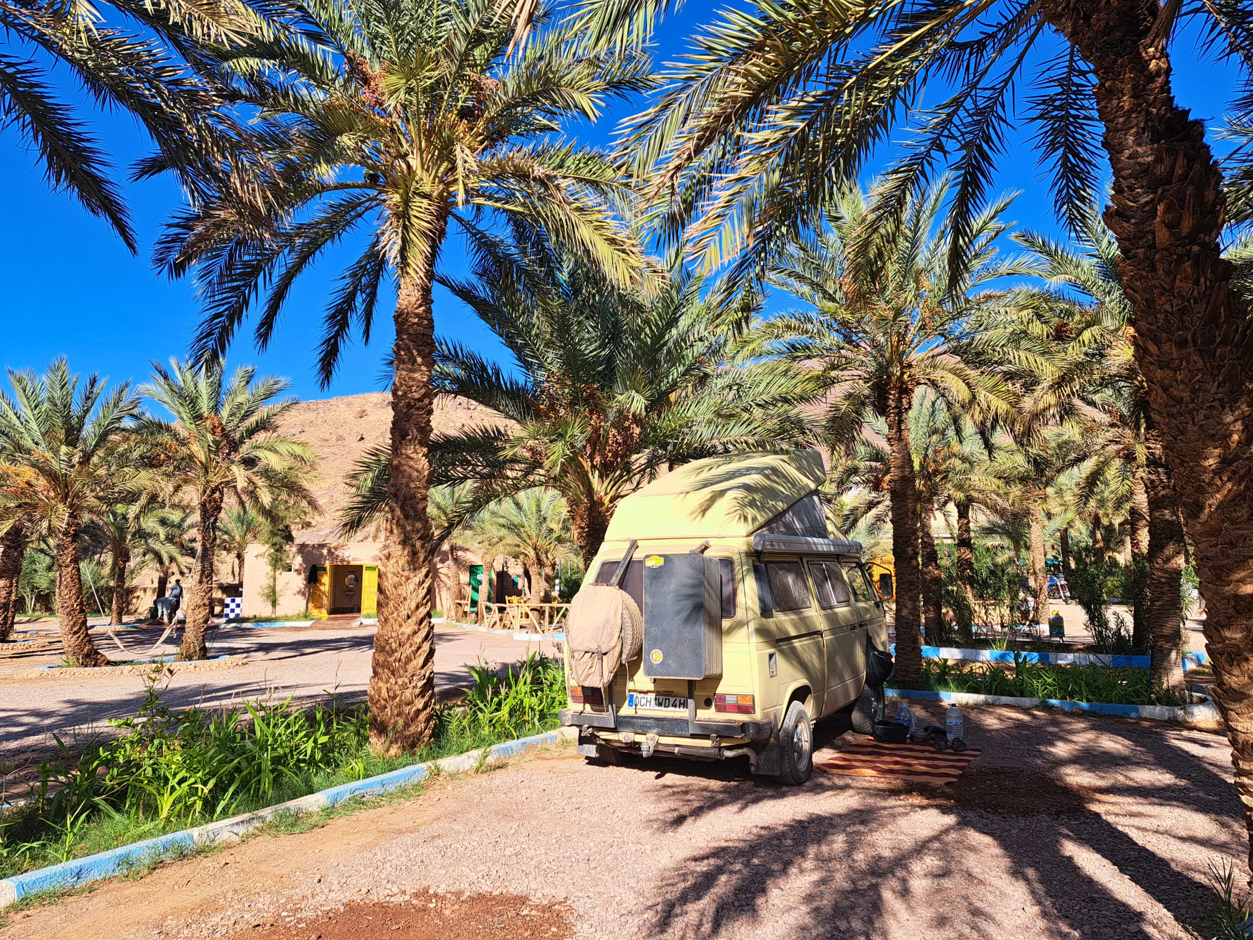 foum zguid campingplatz Vw t3 syncro