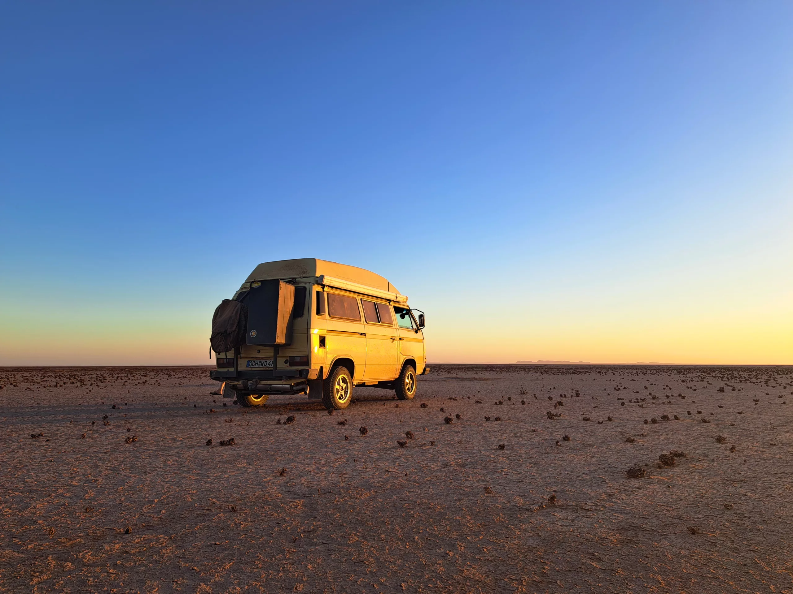 lake iriki erg chegaga salzsee wüste marokko vw t3